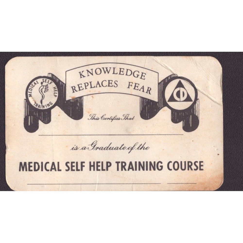 Vintage Alabama Red Cross Instructor Cards & Medical Self Help Training Lot 4pc - Picture 7 of 16